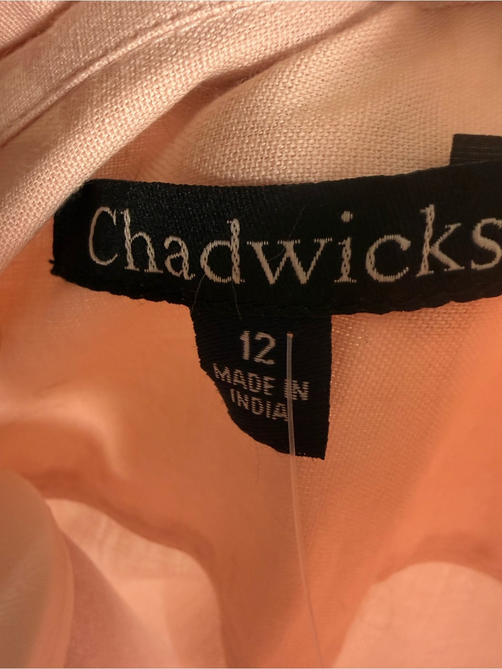Chadwicks Light Pink Button-Front Women's Shirt size 12 (044) - Picture 5 of 7